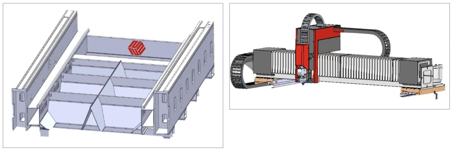 Рамка и луч лазерной резки