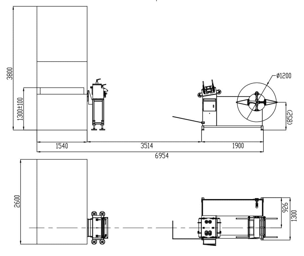 макет линии штамповки
