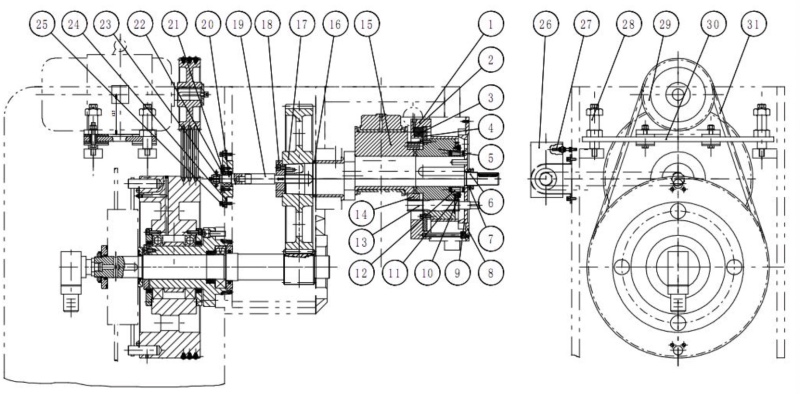 Эксцентрическая система для регулировки длины хода