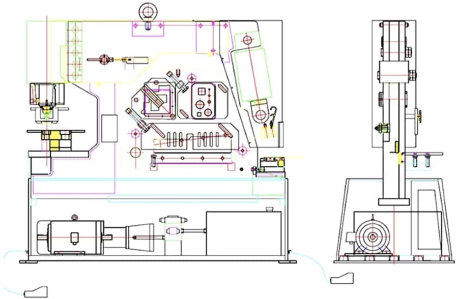 рисунок измерения железного работника